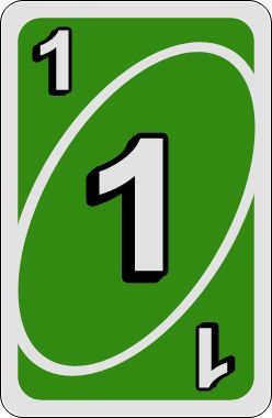 Carte numérotée uno